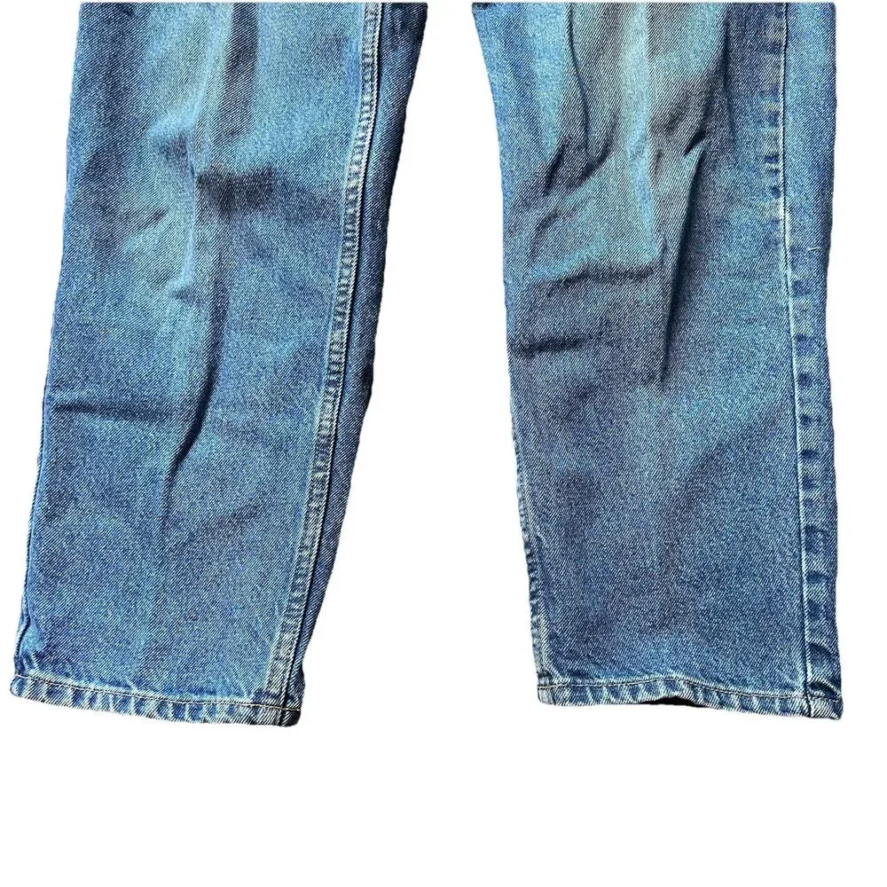 LL Bean Original Fit Traditional Blue Jeans Cotton Denim Women's 14 Petite - Picture 2 of 8